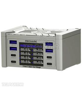 مولتی شارژر 8 پورت و آمپرسنج فست مکانیک مدل V-POWER 8