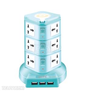 مولتی شارژر و چند راهی برقی ریلایف RL-314A Smart Socket