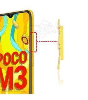 دکمه ولوم شیائومی Xiaomi POCO M3 زرد